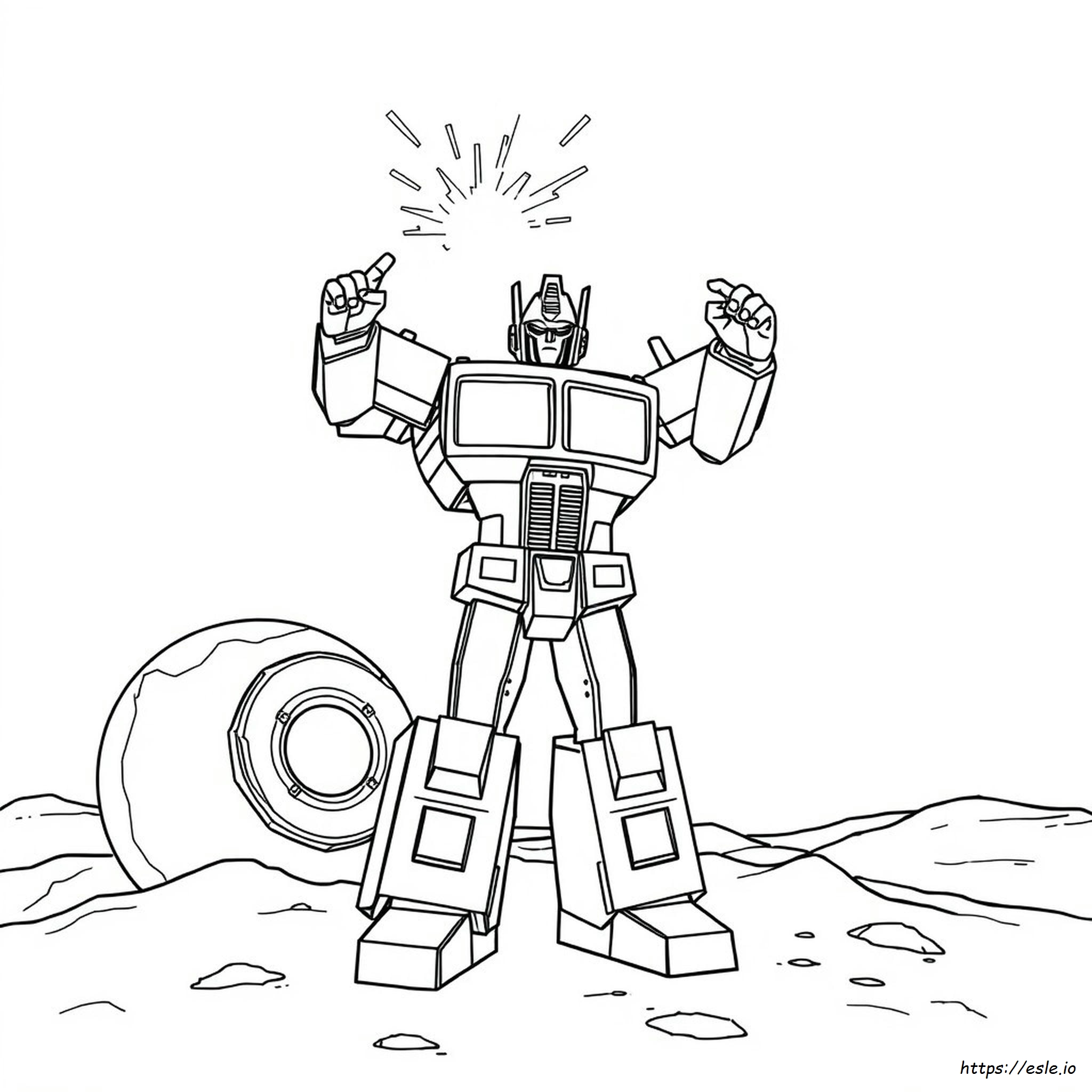 Coloring Pictures Of Optimus Prime