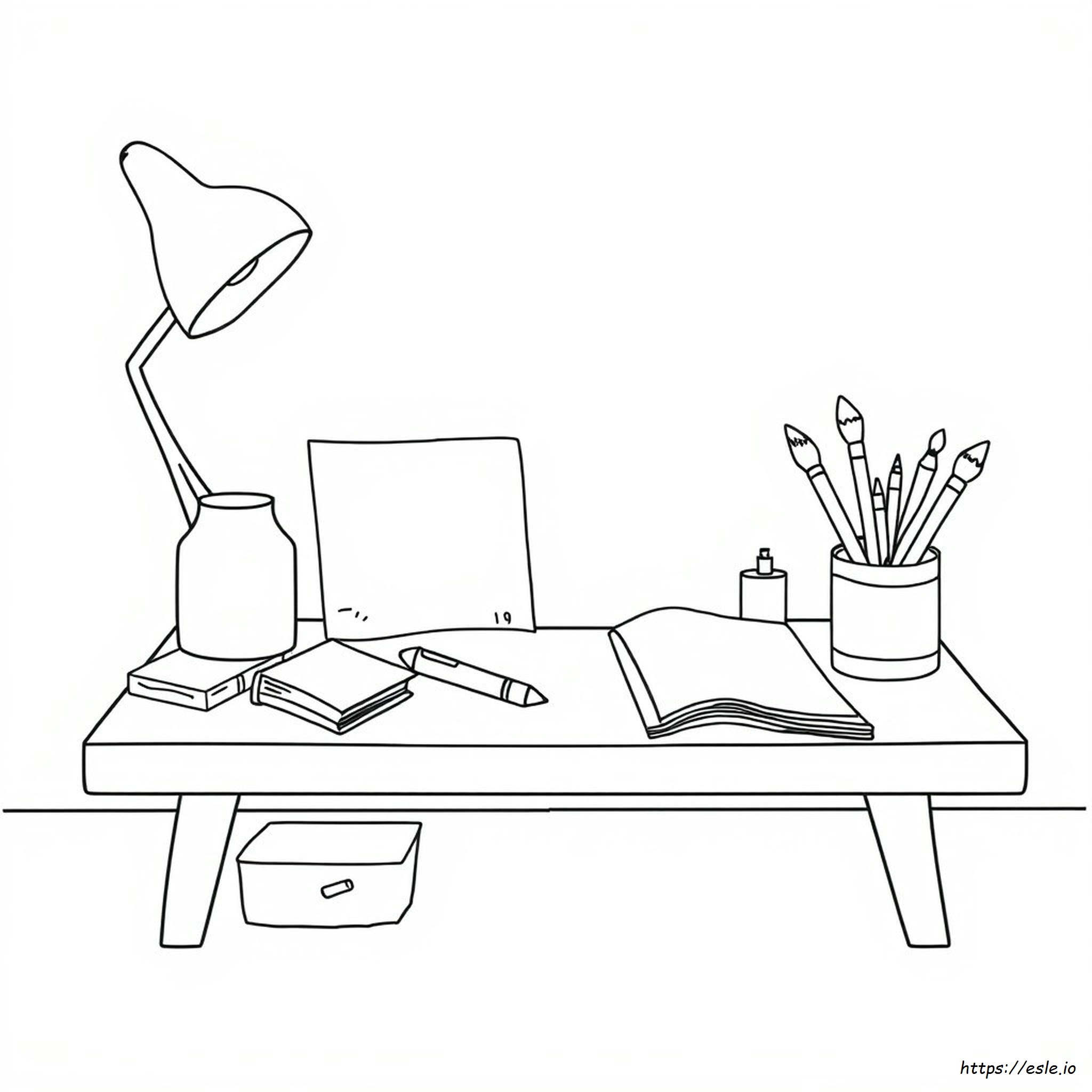 Coloring Pages Of Art Supplies