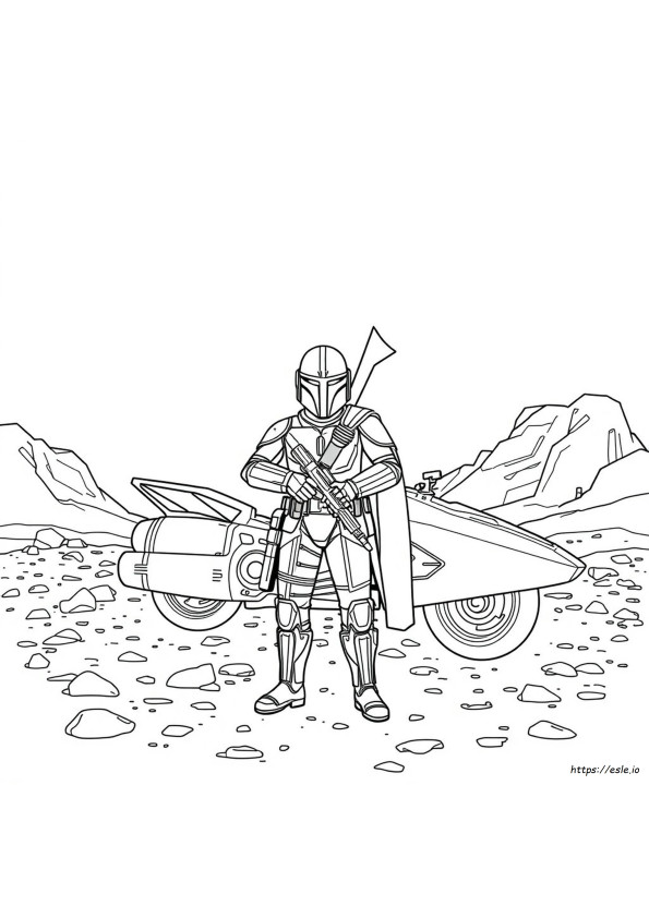 Free Printable Mandalorian Coloring Pages