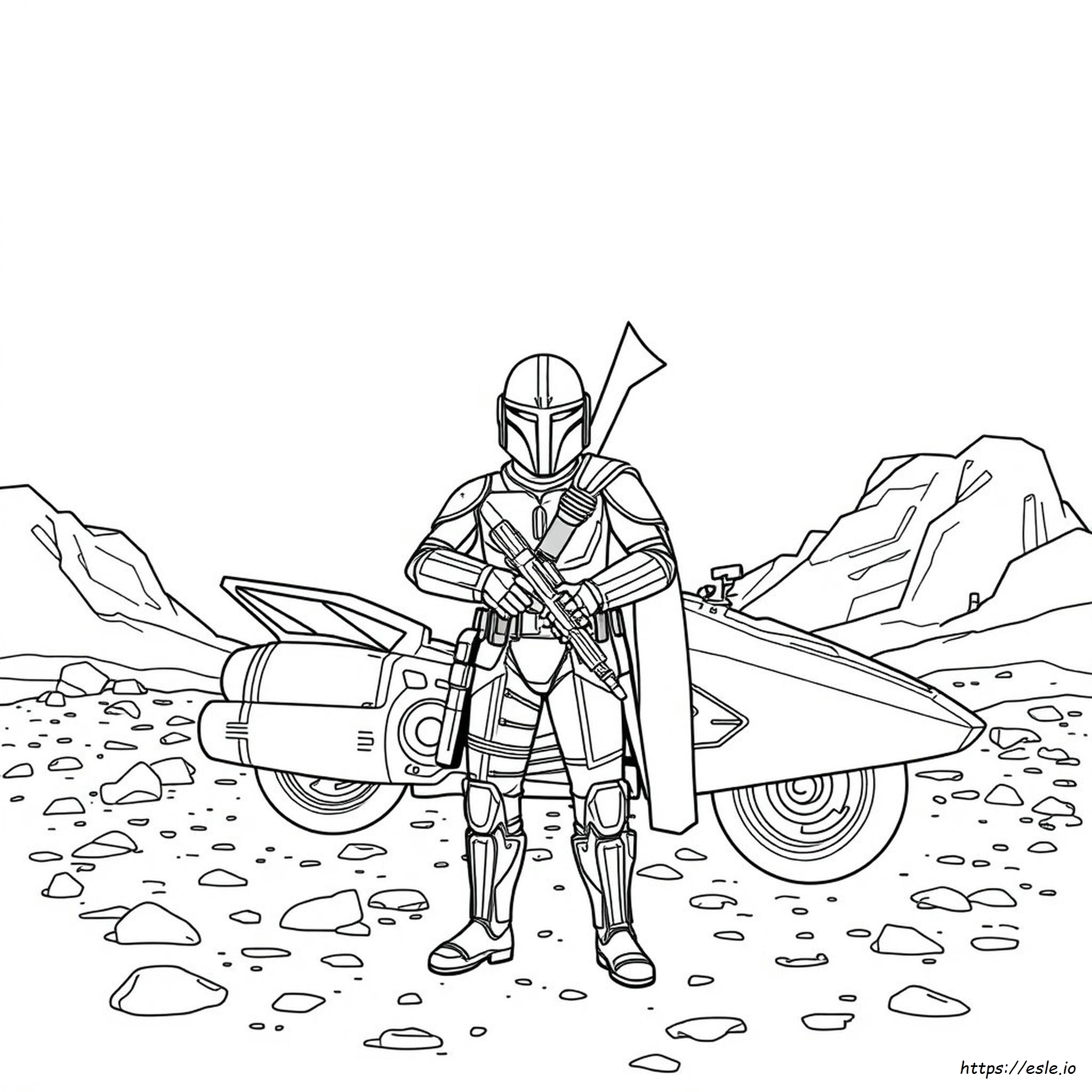 Free Printable Mandalorian Coloring Pages