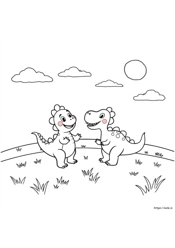 Pinkfong Dinosaur Coloring Pages