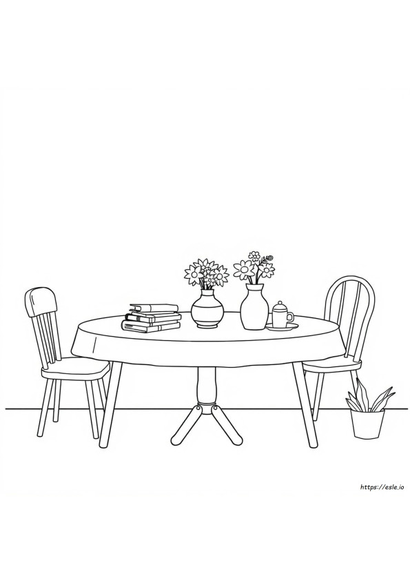 Coloring Pages Of A Table