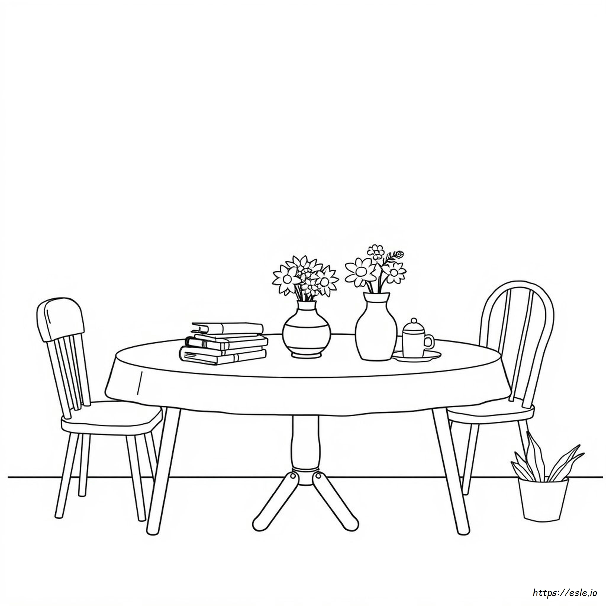 Coloring Pages Of A Table