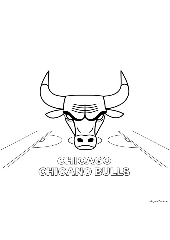 Logo Do Chicago Bulls Para Colorir