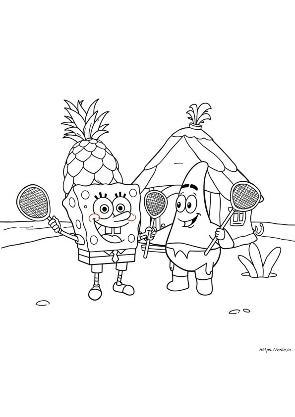 Spongebob Și Patrick - Desene De Colorat Gratuite