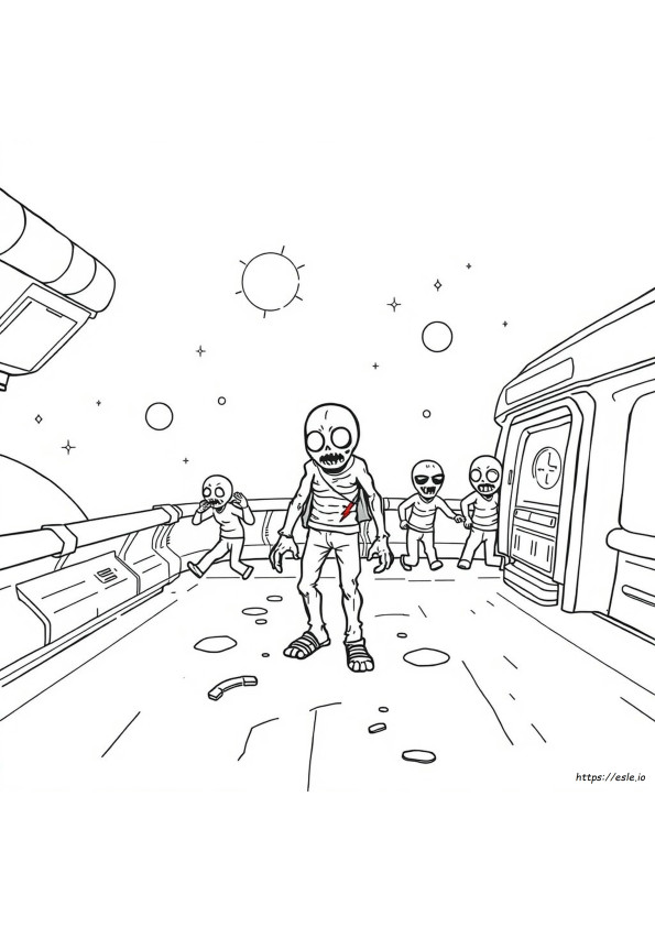 Among Us Zombie Dibujos Para Colorear