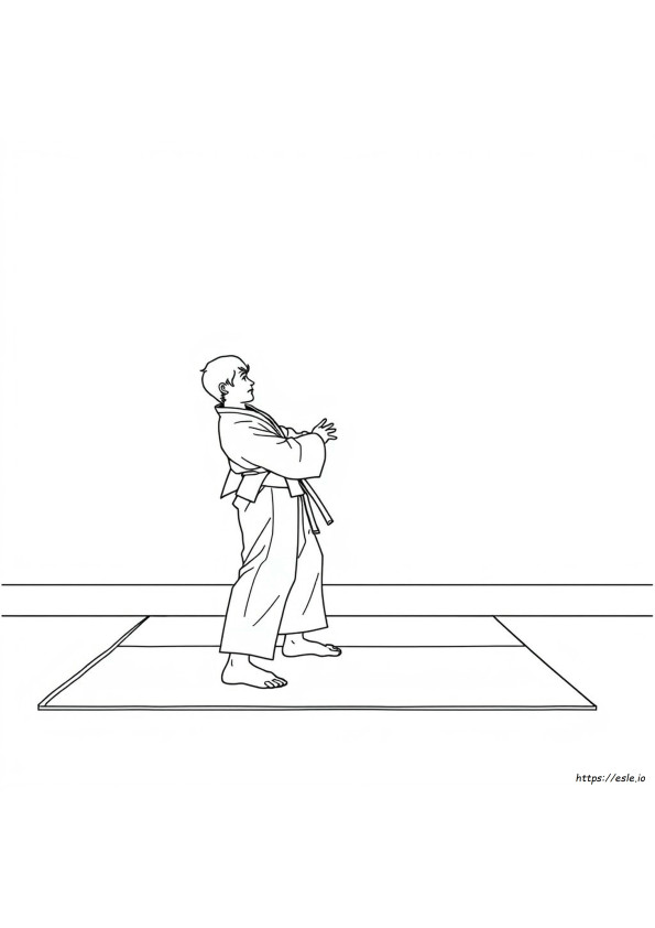 Judo Colouring Pages