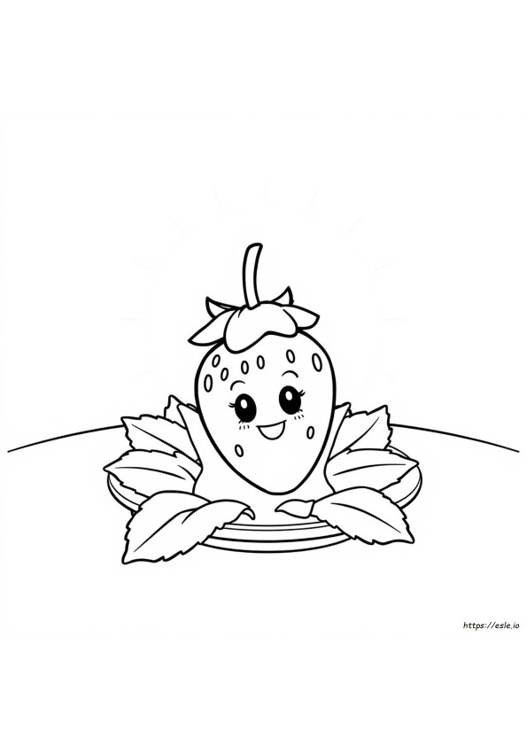 Strawberry Colouring Images