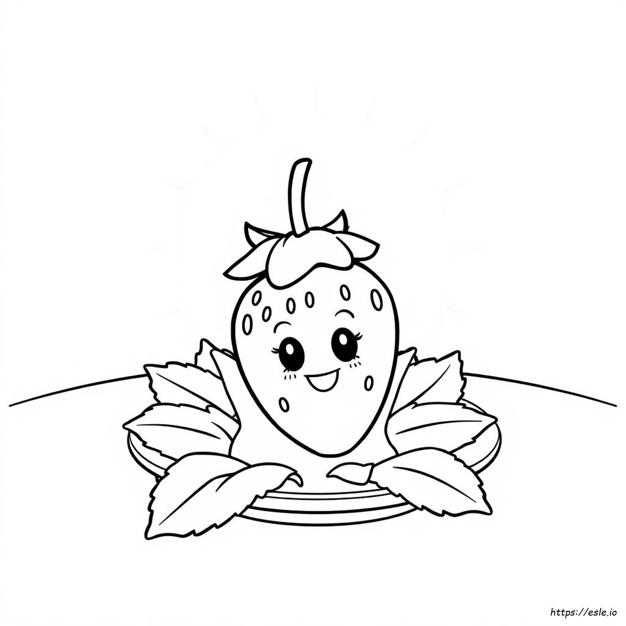 Strawberry Colouring Images