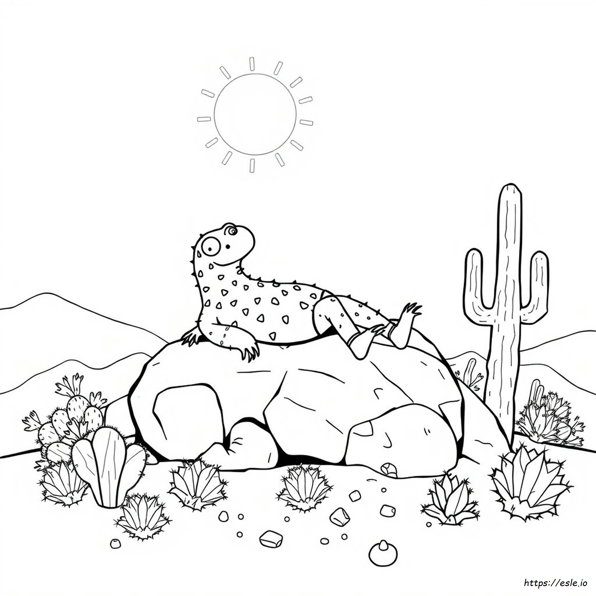 Gila Monster Gambar Mewarnai
