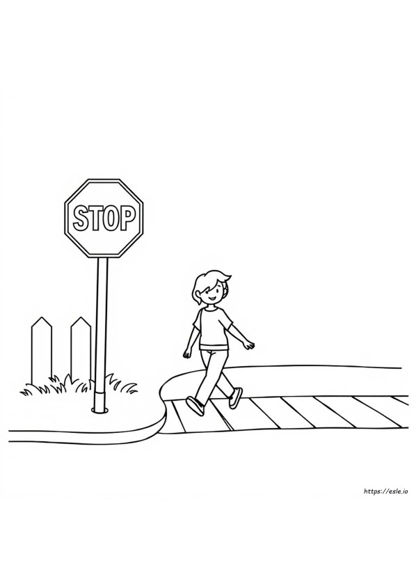 Gambar Mewarnai Keselamatan Jalan