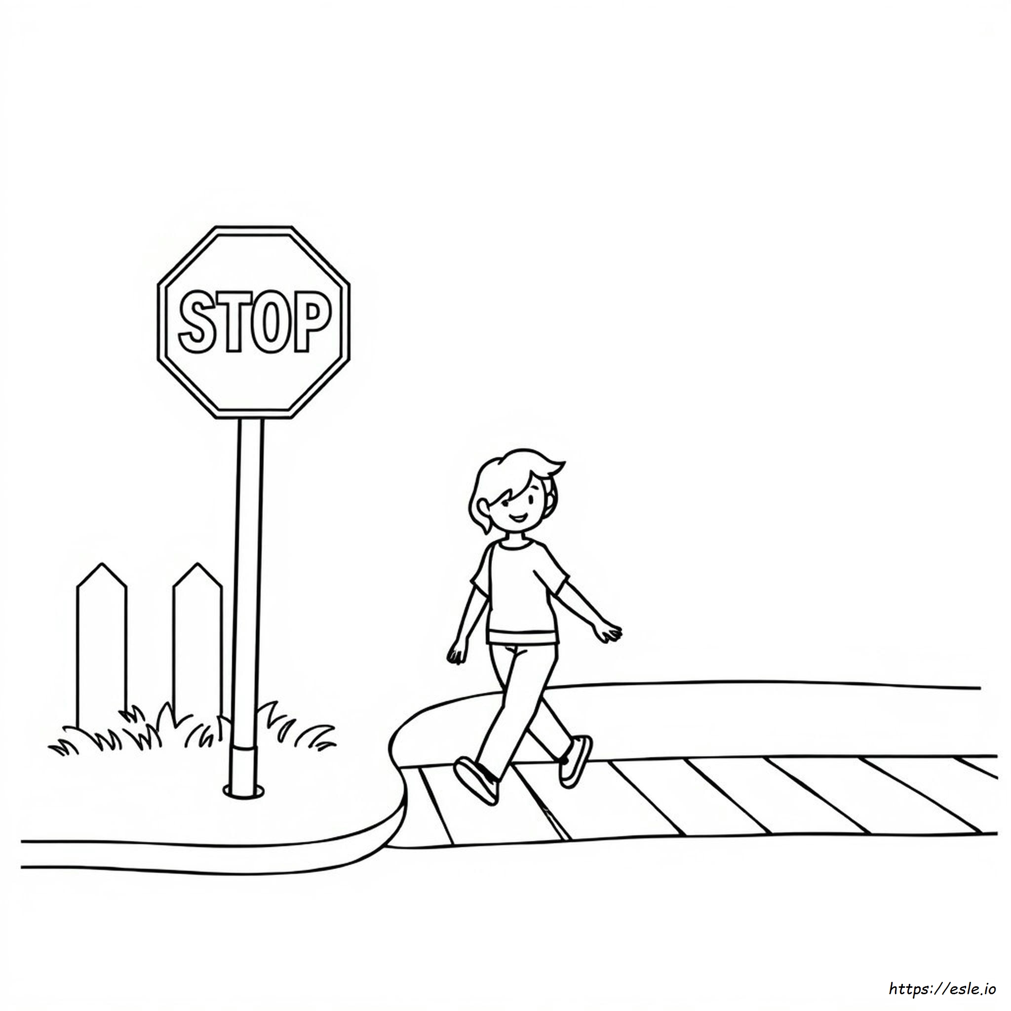 Dibujos Para Colorear De Seguridad Vial
