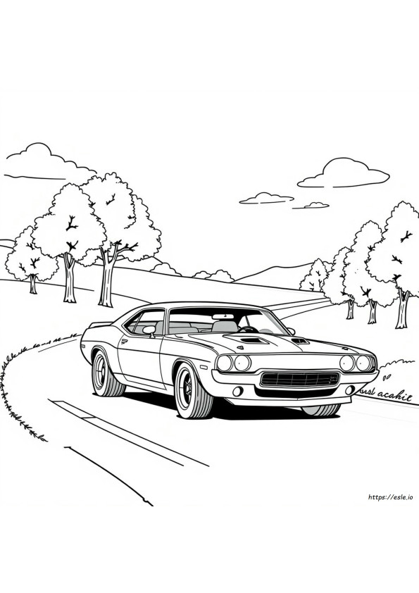 Coloring Pages Of Muscle Cars