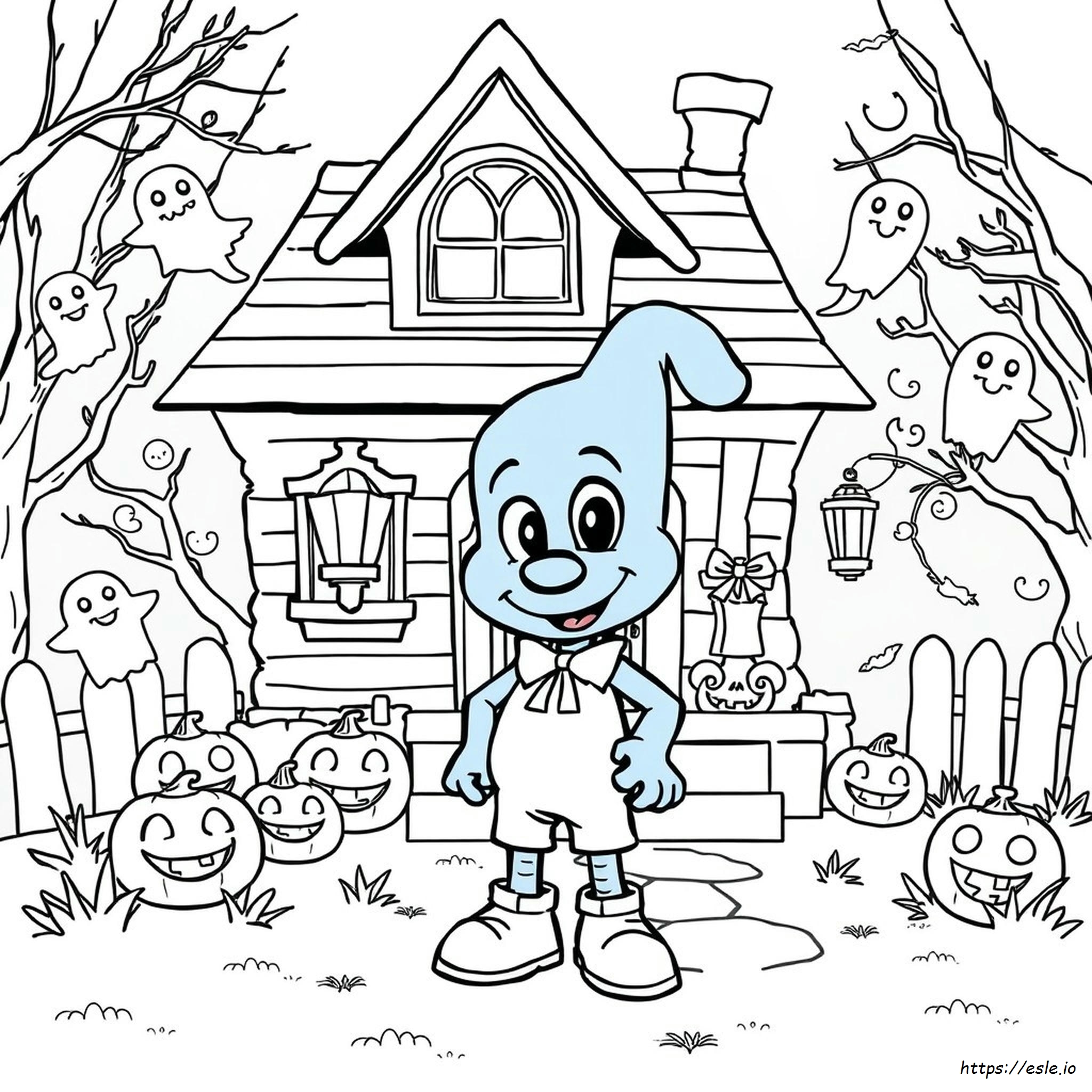 Coloring Pages Only Bluey Halloween - Free Printable Page