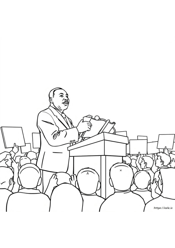 Coloring Sheet Of Martin Luther King