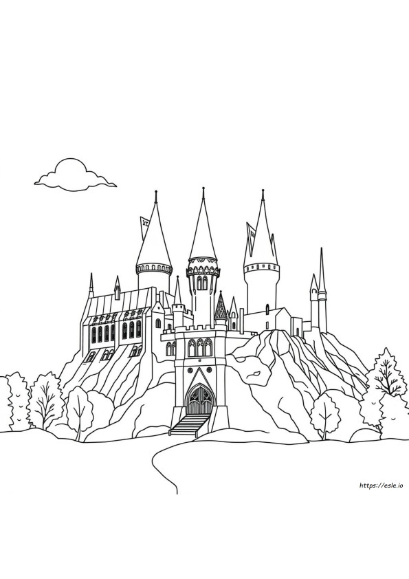 Castello Di Hogwarts Disegni Da Colorare