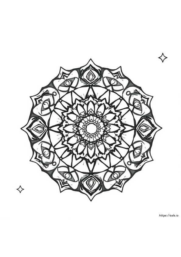 Celestial Mandala Coloring Pages