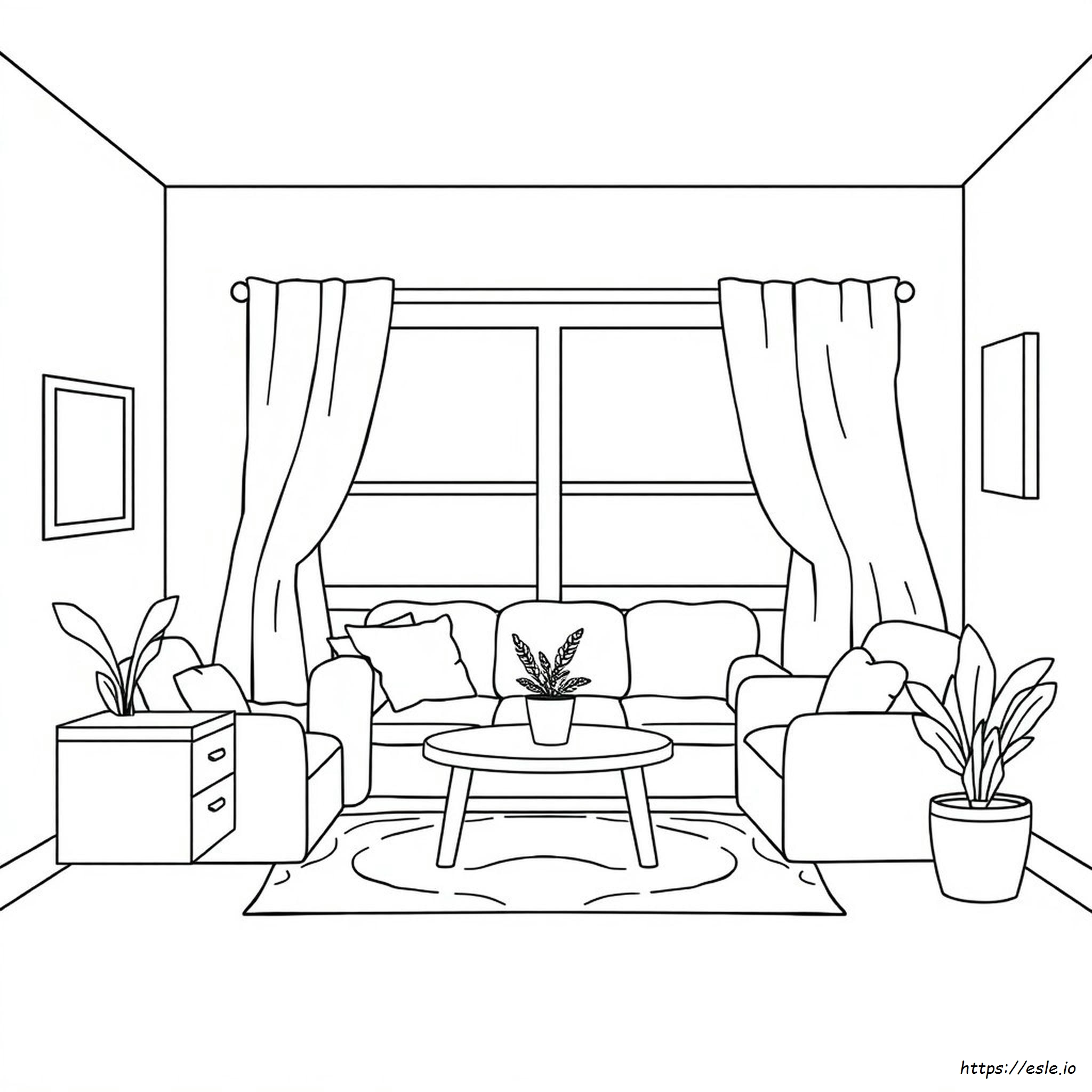 How To Color Furniture - Free Printable Coloring Page