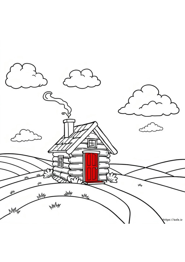 Cottage House Coloring Pages