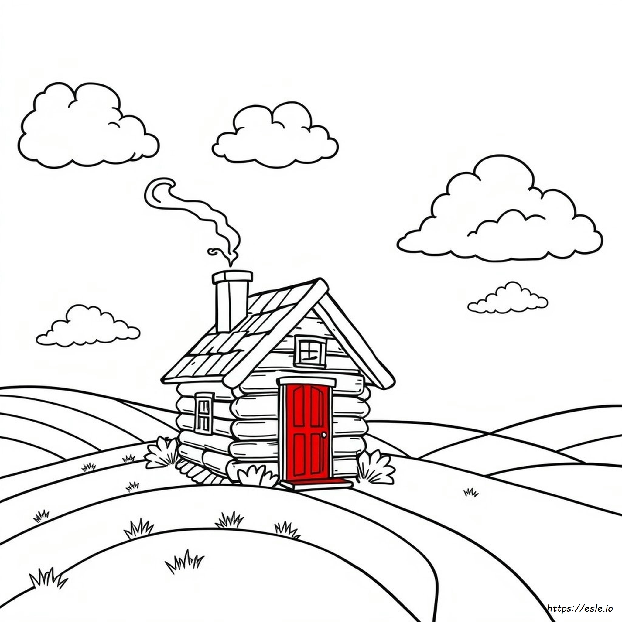 Cottage House Coloring Pages