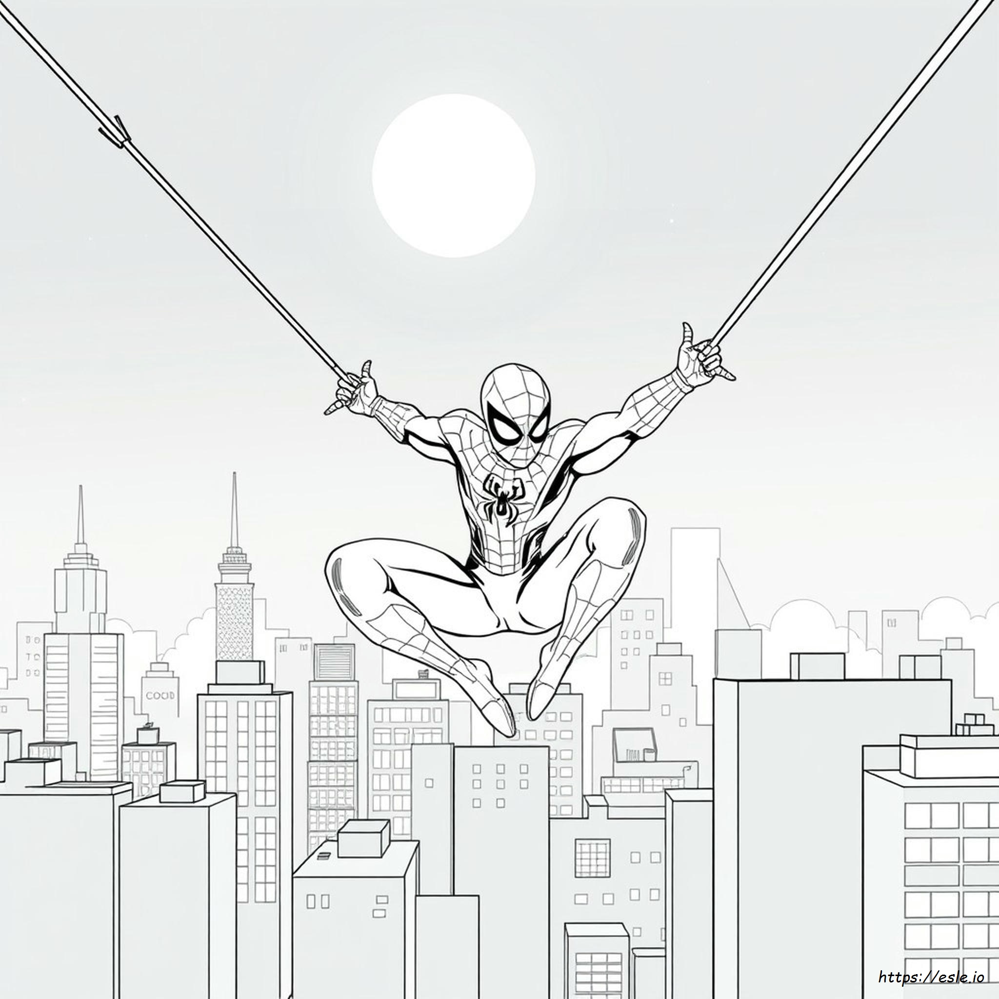 Gambar Mewarnai Spider-Man - Gratis