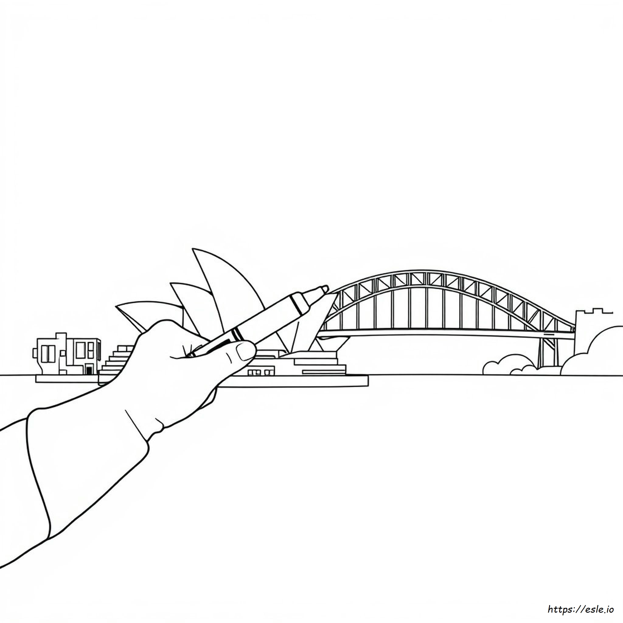 Sydney Colouring Pages
