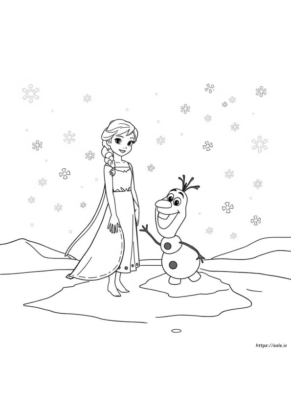 Frozen Coloring Sheets
