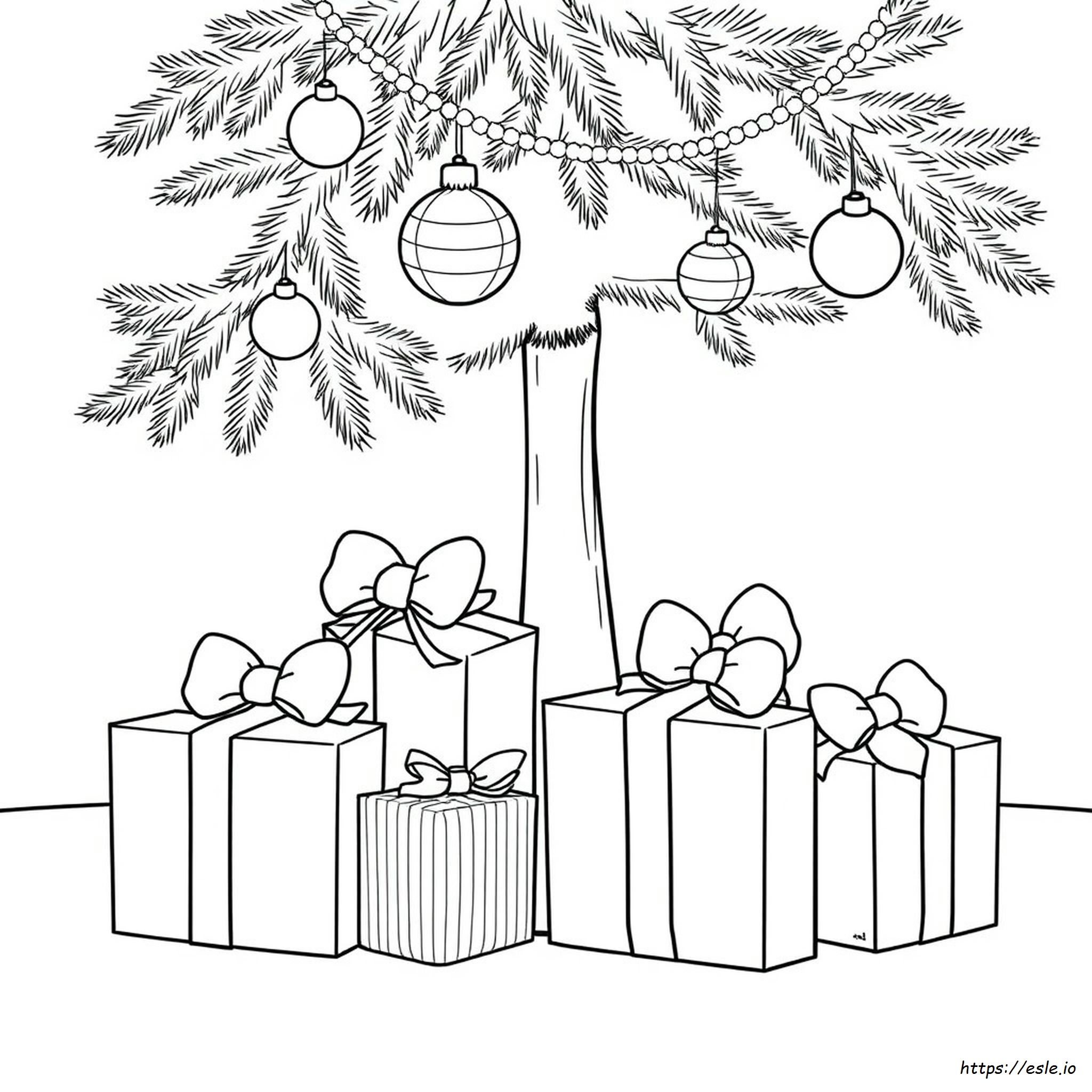 Coloring Pictures Of Christmas Presents - Free Printable
