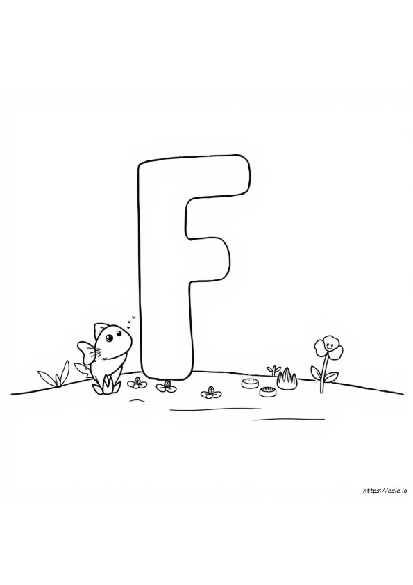 Lettera F Da Colorare