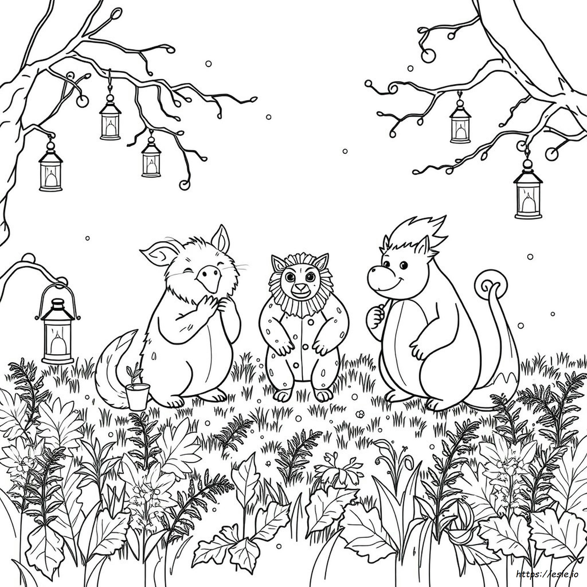 animali-fantastici-disegni-da-colorare-gratis