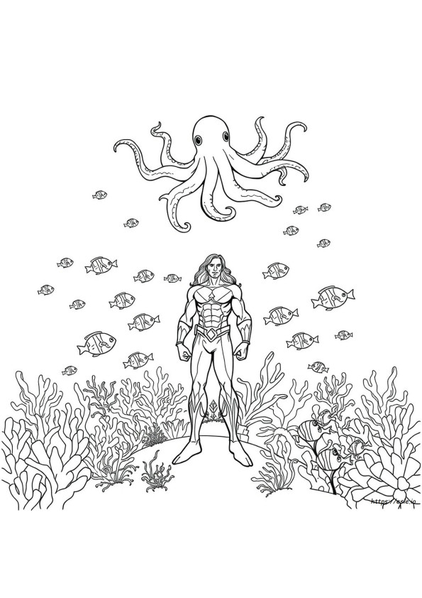 Aquaman Színező Oldalak