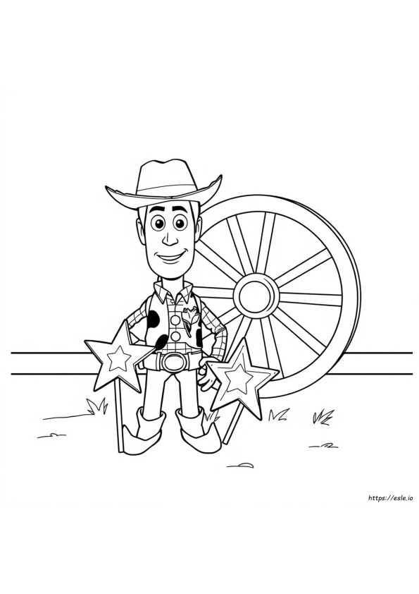Woody Kleurplaat