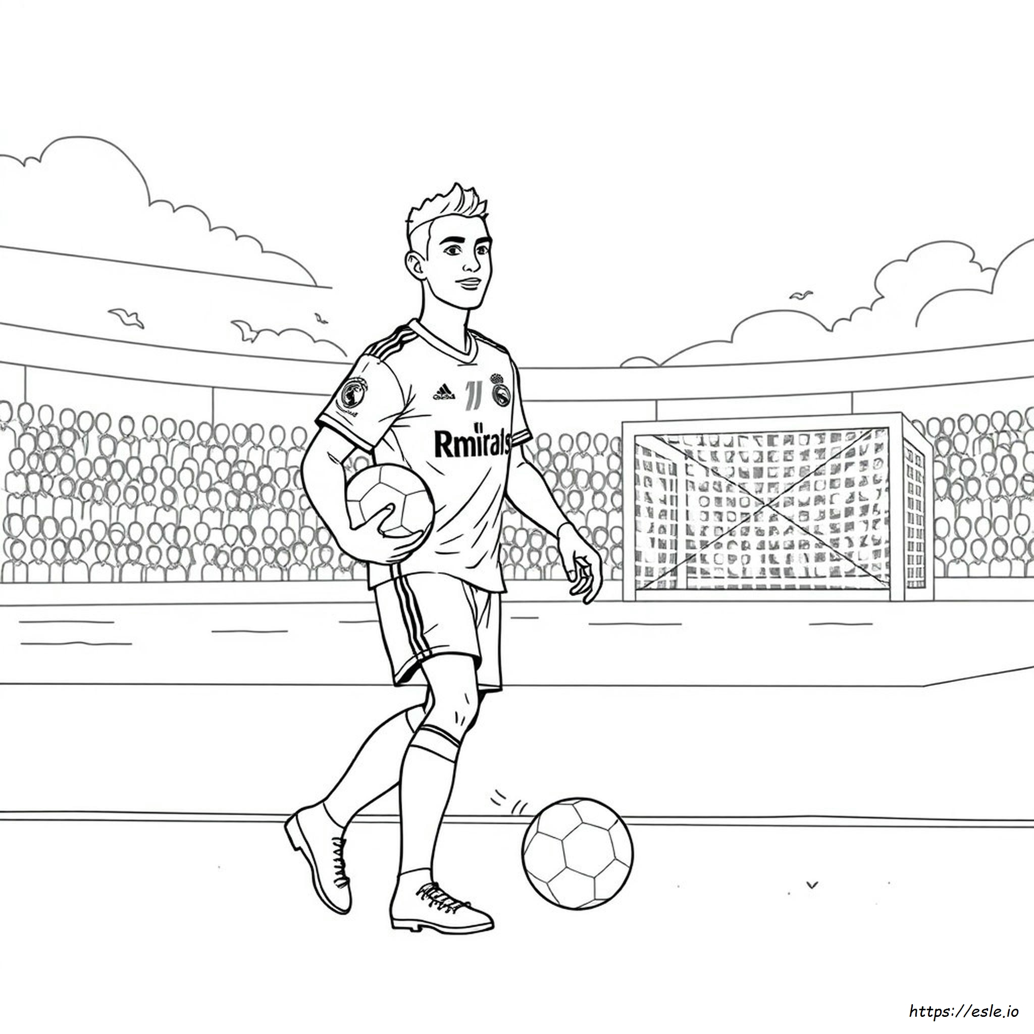 Ronaldo Real Madrid Coloring Pages