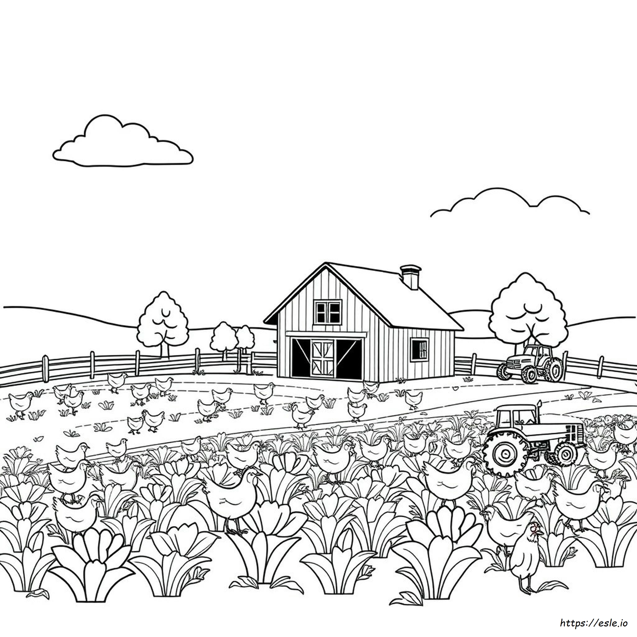 Dibujos De Granja Para Colorear - Gratis Para Imprimir