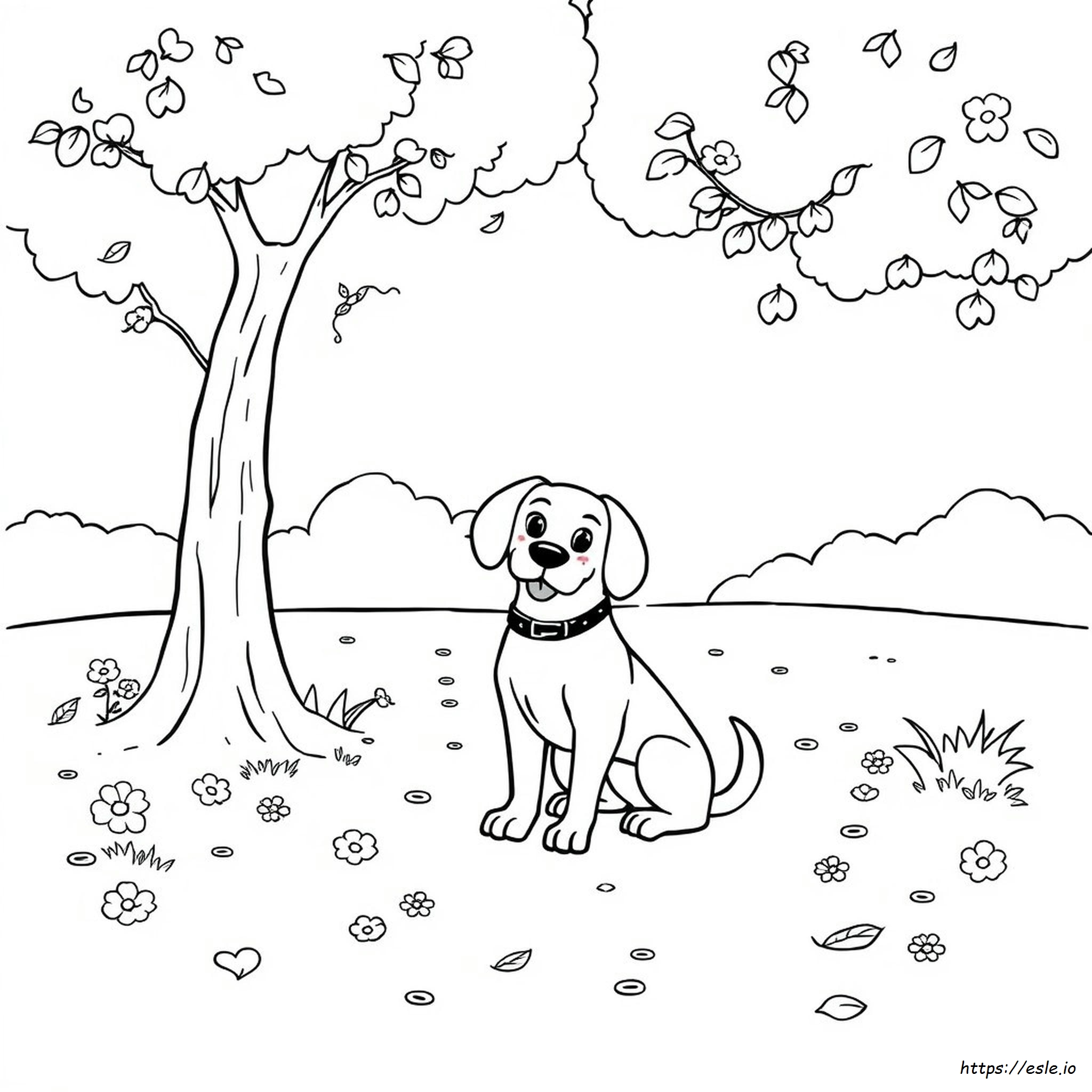 Gambar Mewarnai Anjing Untuk Dicetak