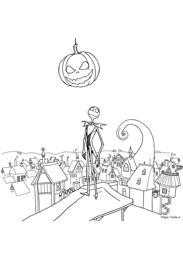 Jack From Nightmare Before Christmas Coloring Pages