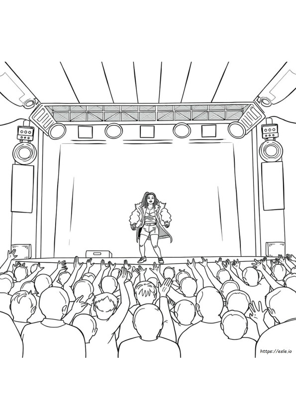 Nicki Minaj Coloring Page