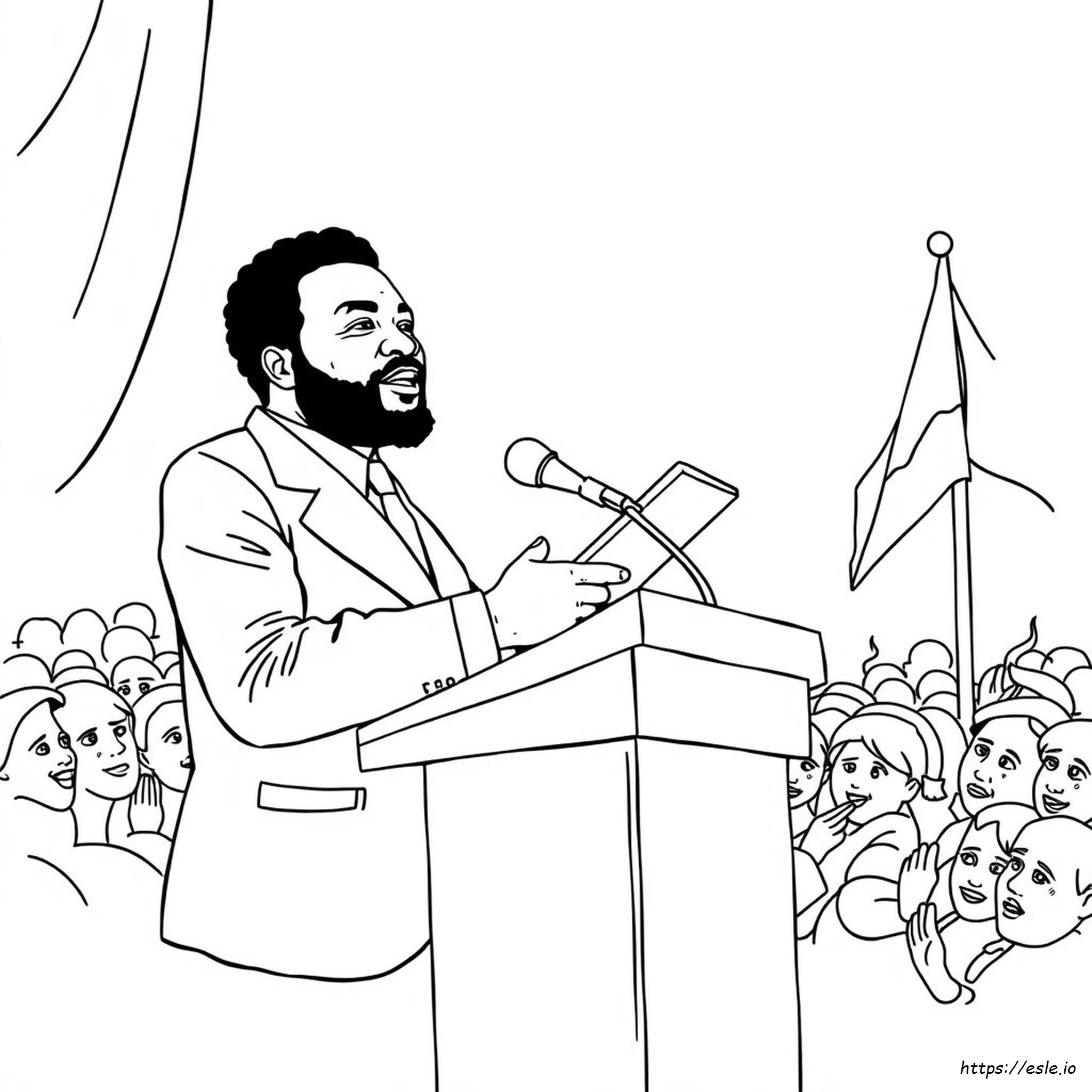 Marcus Garvey Para Colorir