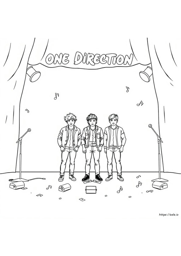 One Direction Colouring Pages