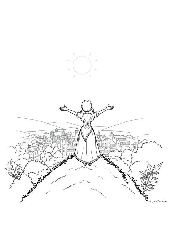 Coloring Pages Isabela From Encanto