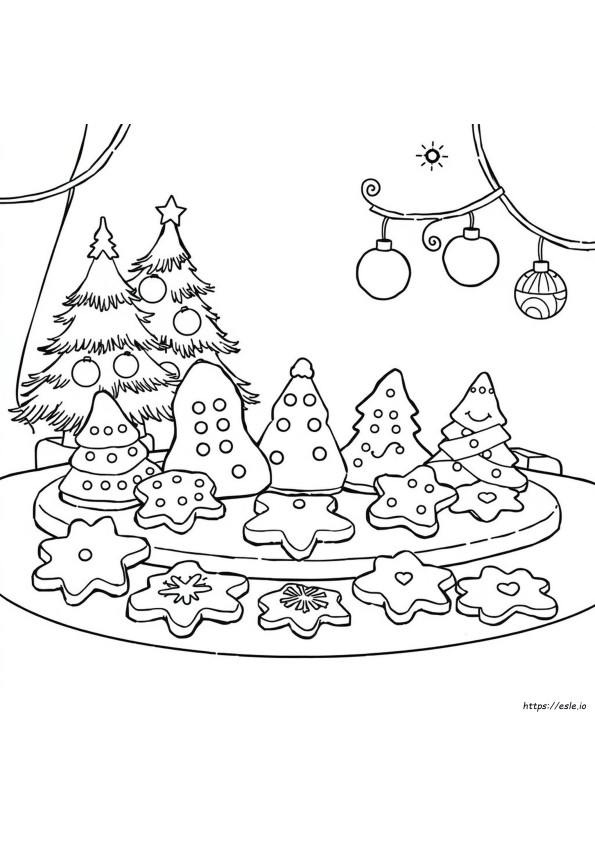 Christmas Cookies Coloring Pages