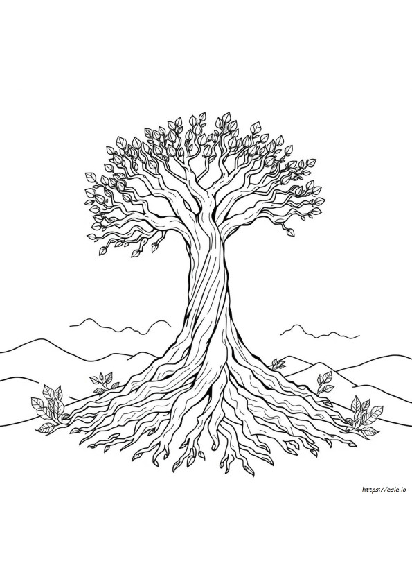 Yggdrasil Da Colorare