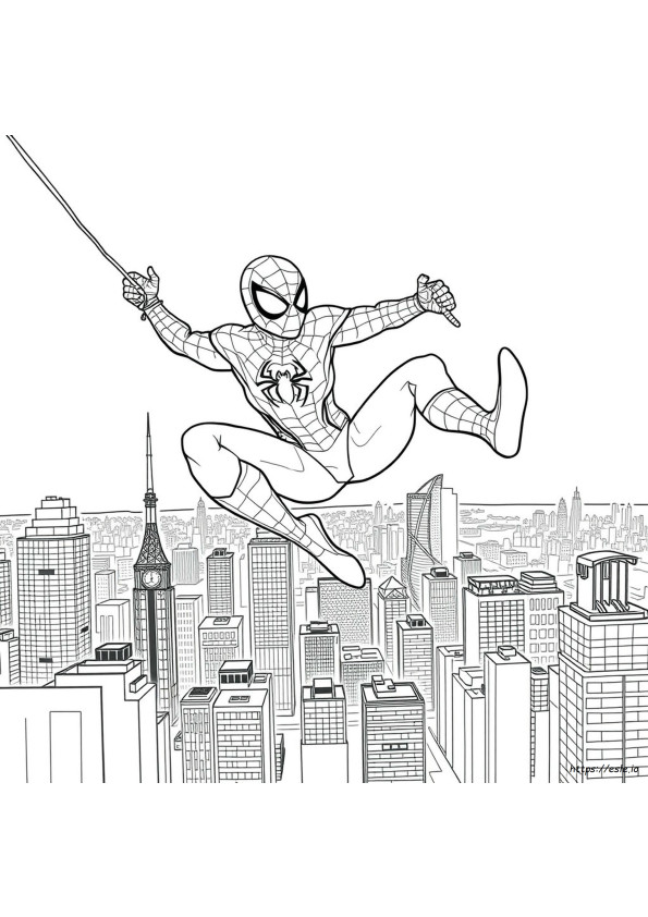 Ps4 Spiderman Coloring Pages