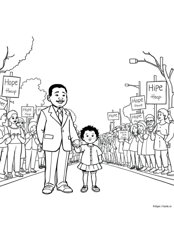 Disegni Da Colorare Di Martin Luther King