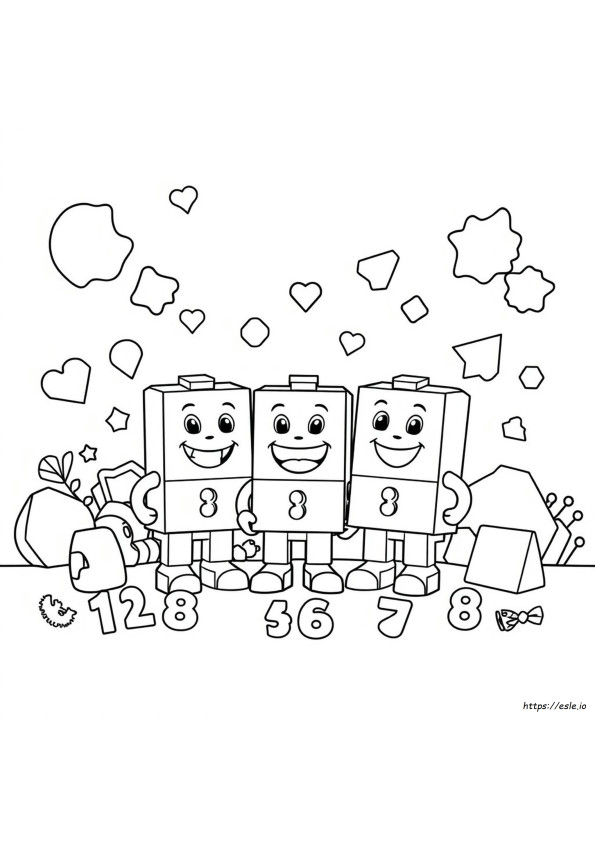 Numberblocks Colouring Pictures