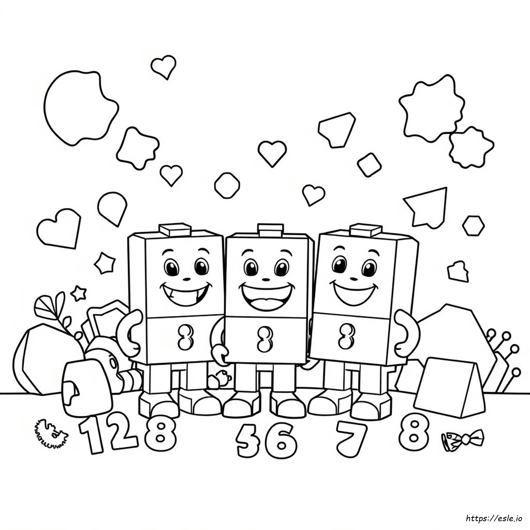 Numberblocks Kleurplaten kleurplaat