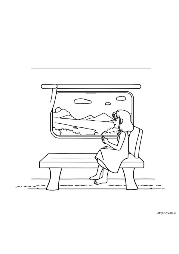 Rebecca Train Coloring Page