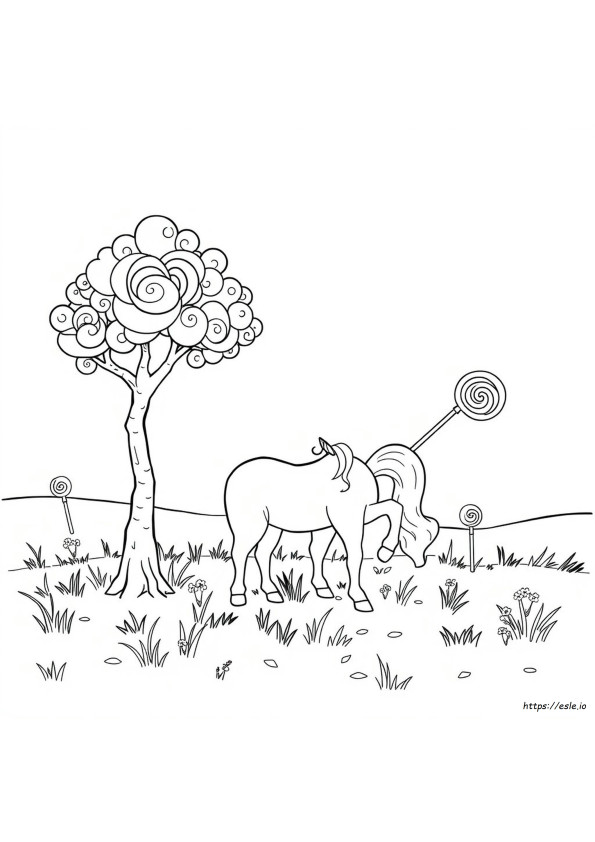 Pirleta Unicornio Para Colorear