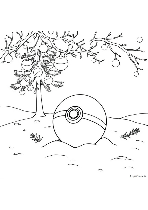 Pokemon Christmas Colouring
