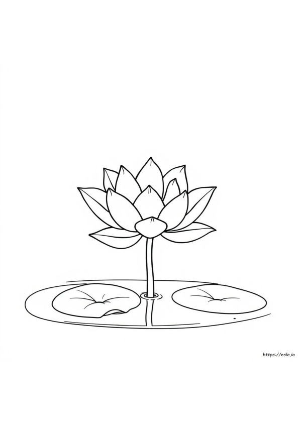 Coloriage Lotus À Imprimer